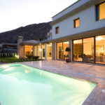 pool coping travertine