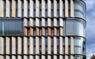 Sistema de anclajes en fachadas de piedra natural