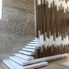 Escaleras en mármol blanco